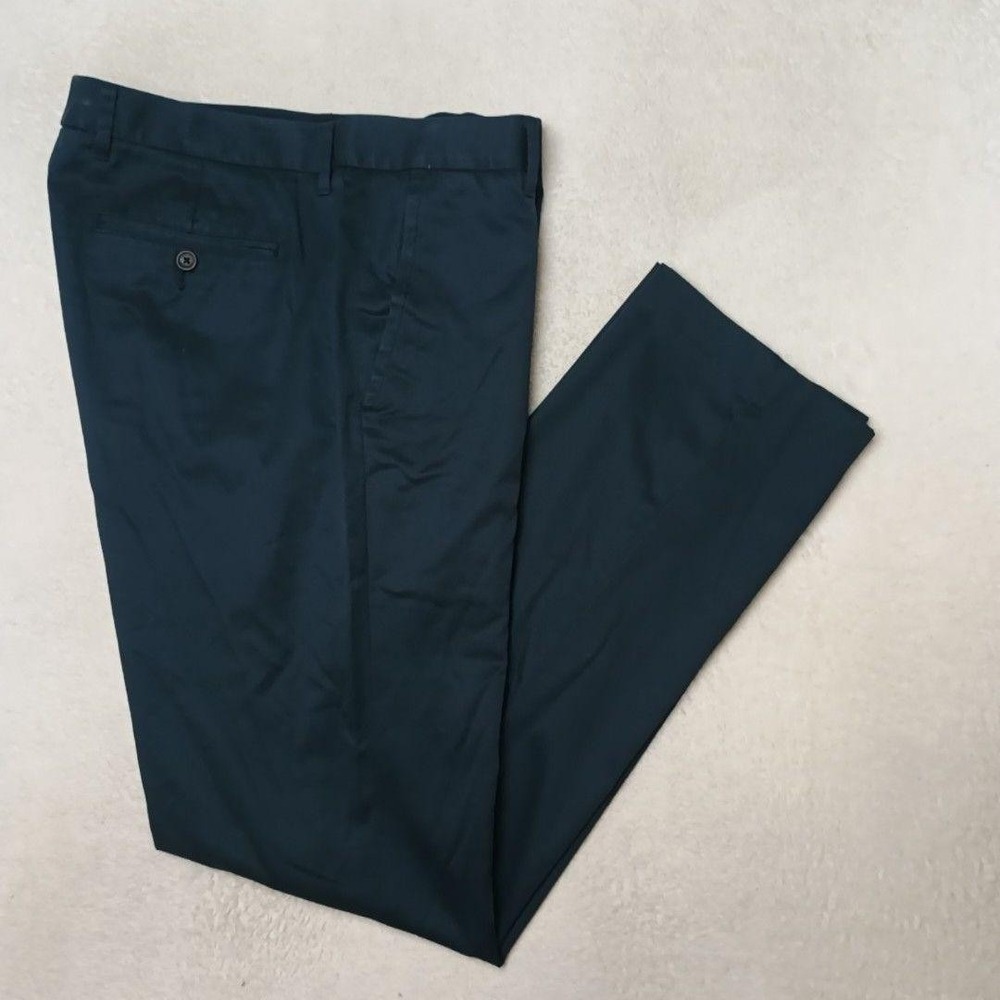 Bonobos Pants Men 34x32 Blue Chino Slim Monday Stretch Weekday Warrior Work